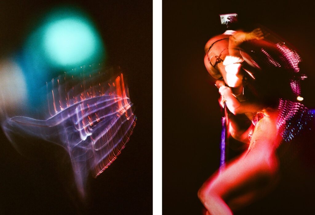 Propulsion 2 - Lobed Comb Jelly & Spinning - Electric Blue, Scarlet
